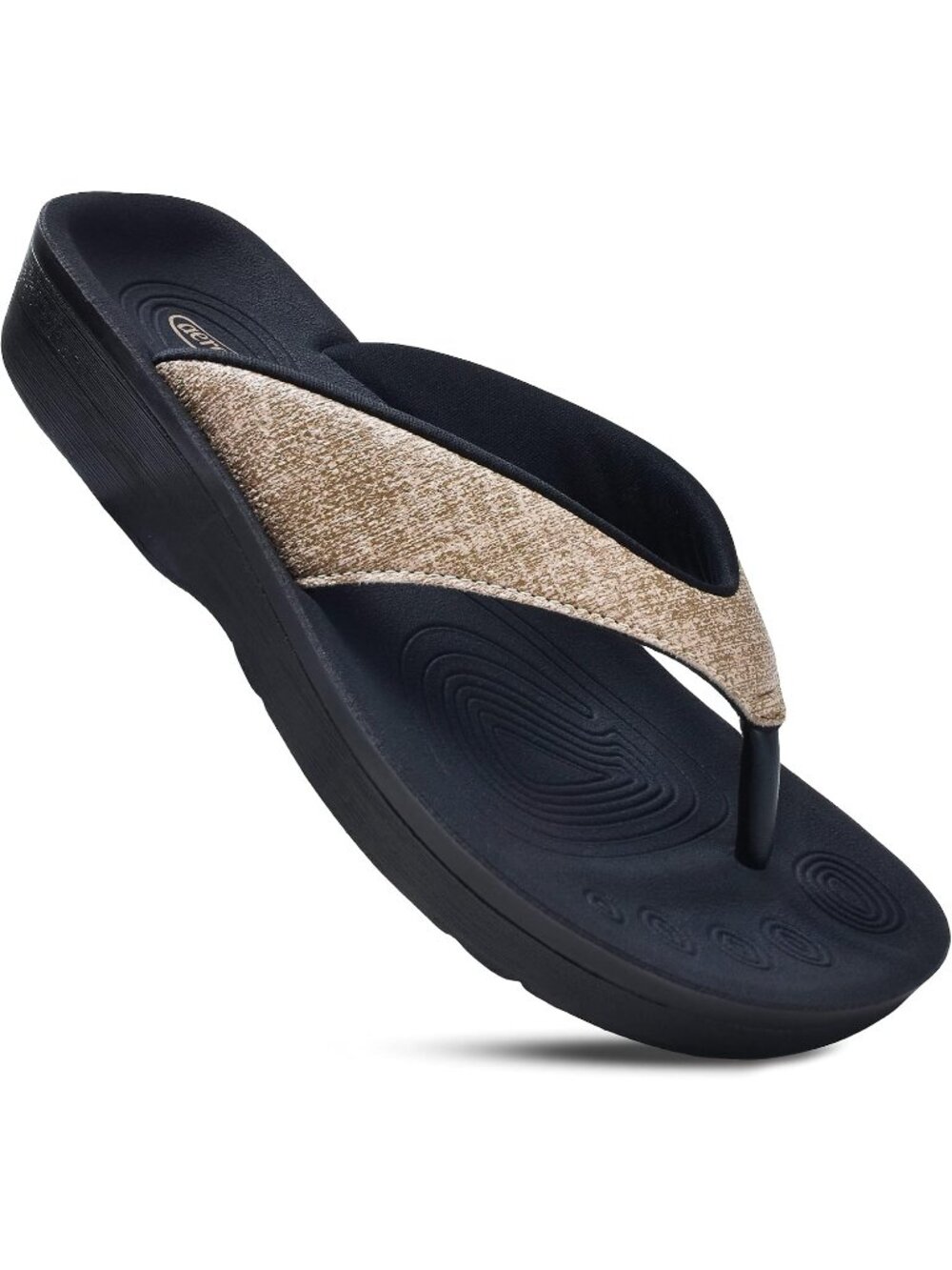🆕Women's Mellow Brown Comfy Arch Support Flip Flops Orthopedic Sandals Slip on